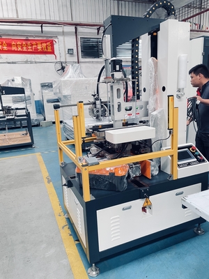 इलेक्ट्रिक चालित स्वचालित कठोर कार्टन बॉक्स बनाने की मशीन 22Pcs / Min