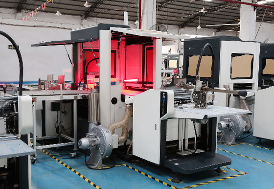 LS-450 PLUS स्वचालित हार्डकवर कठोर बॉक्स विजुअल पोजिशनिंग मशीन 45 पीसी/मिनट के साथ
