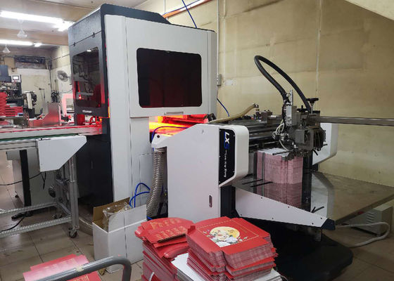 क्रिसमस उपहार बॉक्स बनाने की मशीन L5989XW3182XH2100mm कठोर बॉक्स पेपर ग्लूइंग मशीन