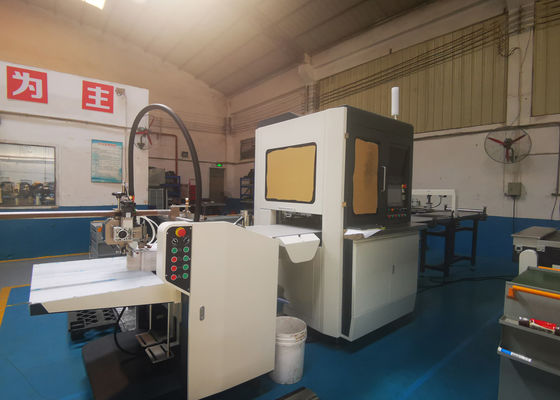 सेल फोन के लिए कठोर बॉक्स पेपर ग्लूइंग मशीन H2112mm बॉक्स पेस्टिंग मशीन Machine
