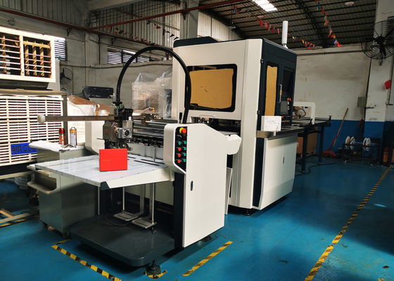 L5985mm पेपर ग्लूइंग मशीन W3183mm कठोर बॉक्स पोजिशनिंग मशीन