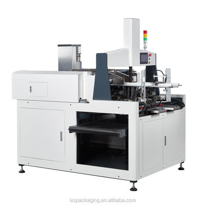 L1650XW1300XH1960mm पूरी तरह से स्वचालित पैकिंग मशीन कॉर्नर पेस्टिंग फोन कठोर बॉक्स