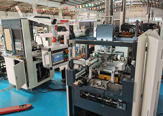 L80XW70mm पैकेजिंग बॉक्स निर्माण मशीन 15 पीसी / मिनट स्मार्ट हाई स्पीड